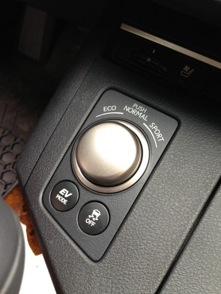 Lexus mode selector