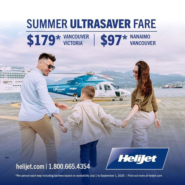 Helijet Vancouver Summer Ultrasaver Fare